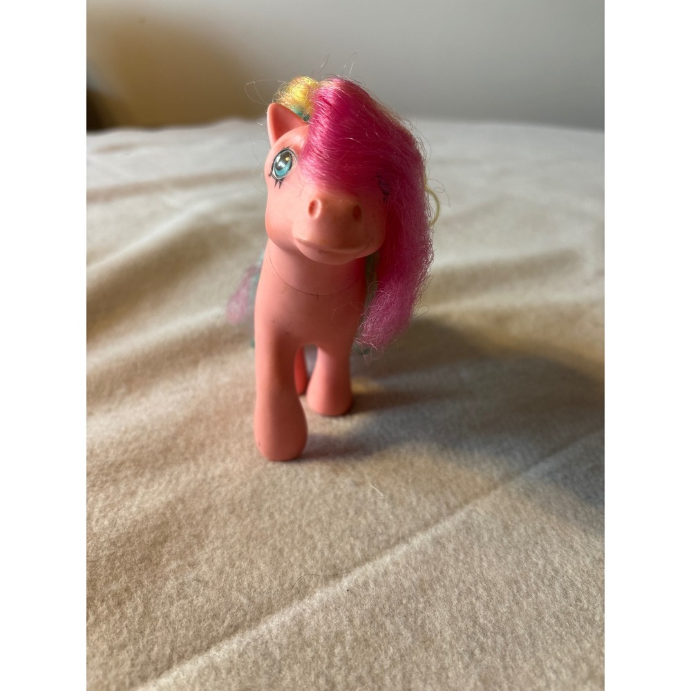 1984 Hasbro My Little Pony Pink Rainbow Mane Star Symbol - Picture 1 of 8